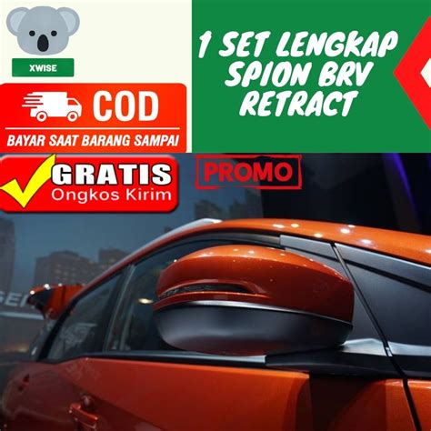 Spion Mobil Honda BRV BRIO RS Lengkap Original Elektrik Retract