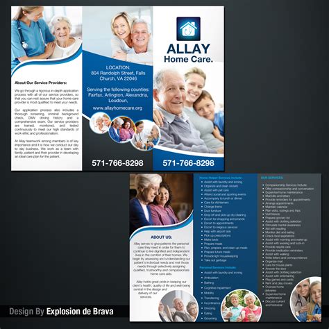 Elegant Playful Home Health Care Brochure Design For A Company By