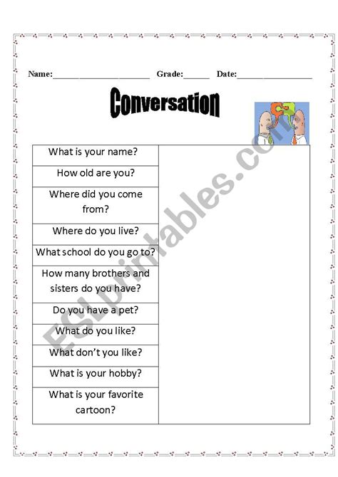 Simple Conversation Esl Worksheet By Stb23feb