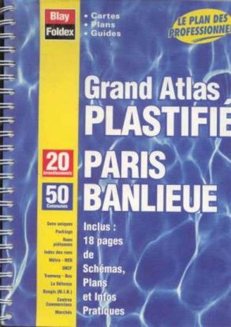 Amazon fr Atlas routiers Grand Atlas Plastifié Paris Banlieue