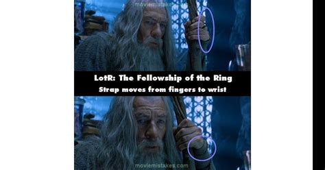 The Lord Of The Rings The Fellowship Of The Ring 2001 Movie Mistake Picture Id 13101