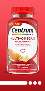 Amazon Centrum MultiGummies Multi Omega 3 Dual Action Adult