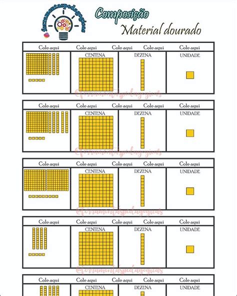 Ferramentas Pedag Gicas No Instagram Atividade Material Dourado