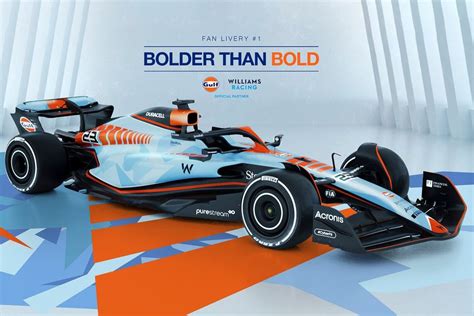 Williams Reveal Special Gulf Livery Chosen By F1 Fan Vote