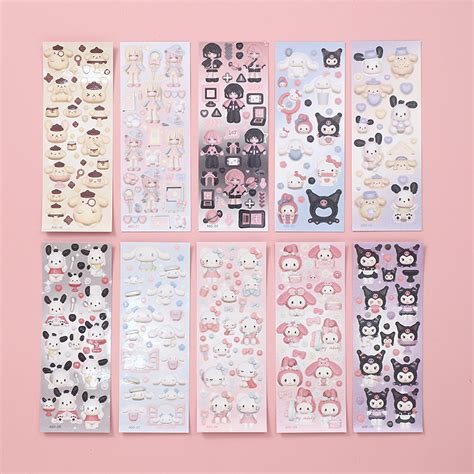 Jual 1 B0X ISI 100PCS Sticker Momo Lucu Aesthetic Korea Glitter