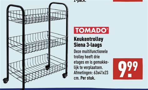 Tomado Keukentrolley Siena Laags Aanbieding Bij Aldi