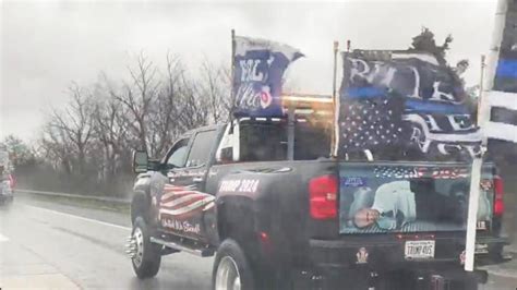 Trump Under Fire For Video Of Truck With Image Of Hogtied Biden