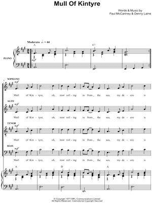 "Mull of Kintyre" Sheet Music - 10 Arrangements Available Instantly ...