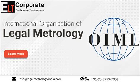 International Organisation Of Legal Metrology Elt Corporate Pvt Ltd