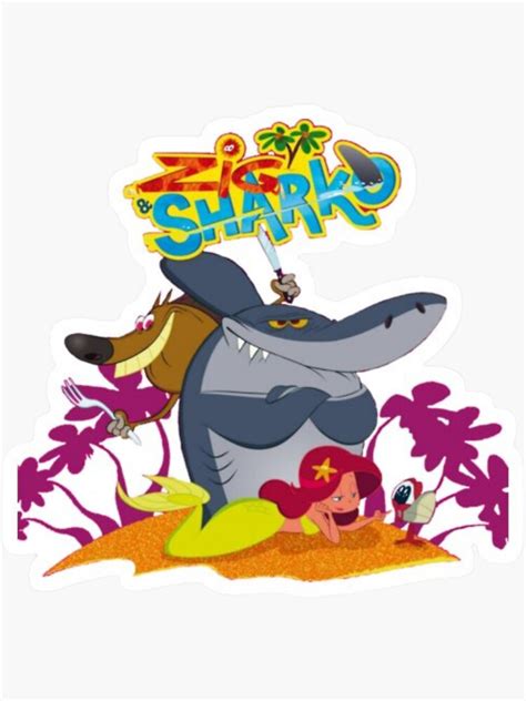 Zig And Sharko Marina Sticker By Didiboyes Redbubble