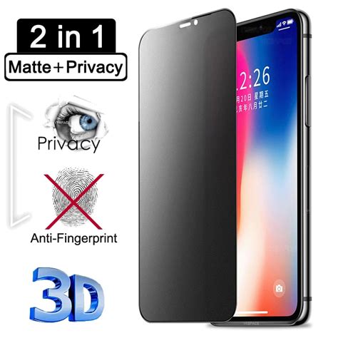 D Full Cover Matte Privacy Screen Protector For Iphone X Xr Xs