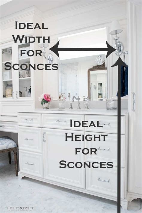 Height Of Bathroom Vanity Sconces Everything Bathroom