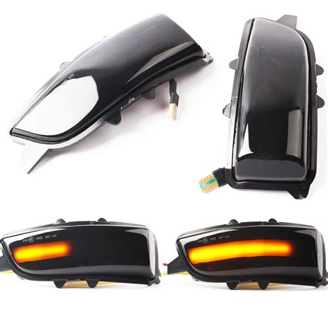 2x led side asa porta espelhos dinâmico turn signal light indicador