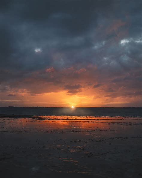sunset wallpaper  landscape dusk