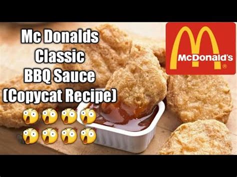 MCDONALDS BBQ SAUCE SUPER COPYCAT RECIPE YouTube