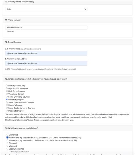 Comment Remplir Votre Formulaire Dinscription La Loterie Dv Guide