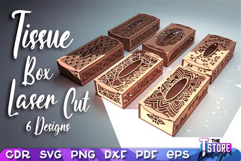 Tissue Box Laser Cut Svg Tissue Box Graphic By The T Store Design