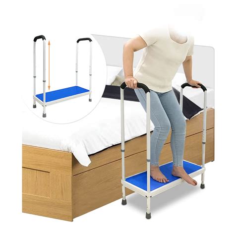 Buy Step Stool With Handle For Elderly Adults Bed Rails Assist Medical