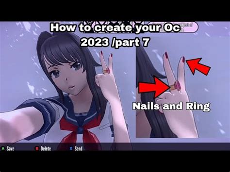 How To Create Your Oc Part Nails And Ring Yandere Simulator