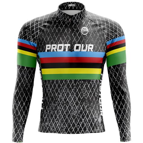 Camisa Ciclista Manga Longa Masculina Pro Tour Grade Dry Fit Protecao