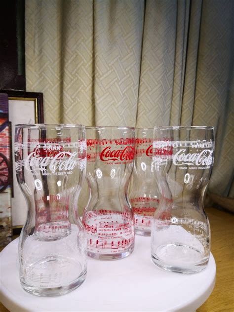 COCA COLA GLASS SET 5 PCS on Carousell