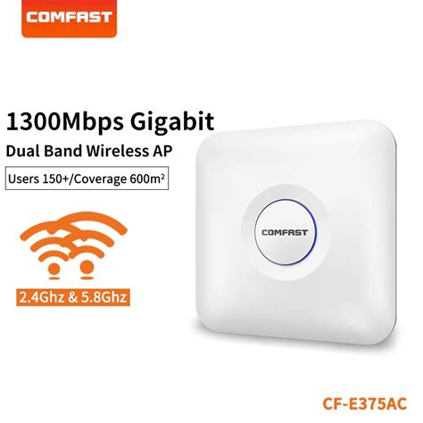 COMFAST Roteador Wifi Para 150 Usu Rios Gigabit Porta RJ45 Teto AP CF