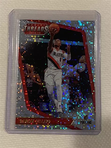 Panini Threads Damian Lillard Dazzle Parall Le Trail Blazers