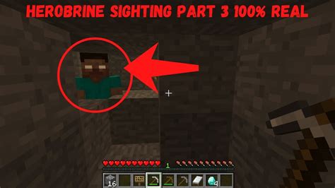 Minecraft Herobrine Sighting 2020 Part 3 100 Real Youtube