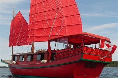 Sunset Chinese Junk Boat Tour In Charlottetown Provided By The Chinese