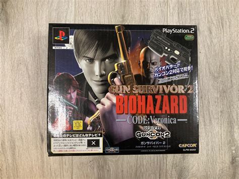 PS 2 GUN SURVIVOR 2 BIOHAZARD CODE VERONICA WITH GUNCON2 興趣及遊戲 玩具