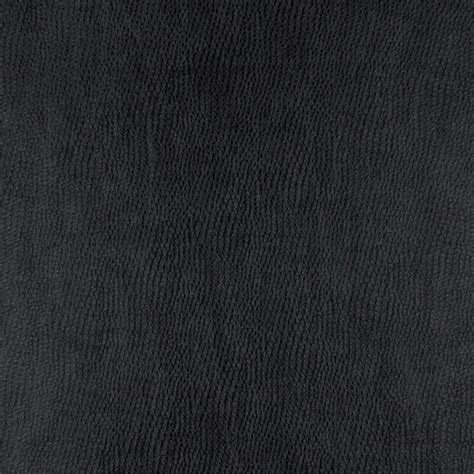 Black, Smooth Emu Upholstery Faux Leather By The Yard