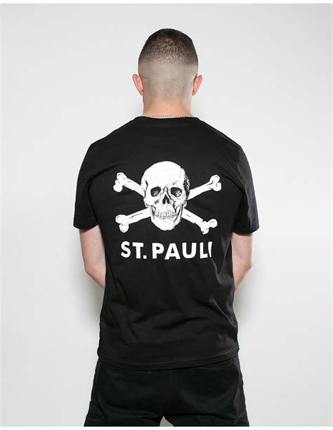 Buy St Pauli T Shirt Skull Ii Black