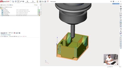 3 Axis Milling Tutorial SprutCAM 12 07 1st Setup Hole