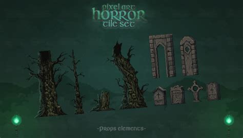 Pixel Art Horror Set Thegameassetsmine