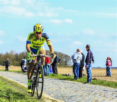 The Cyclist Michael Morkov Paris Roubaix 2015 Editorial Photo Image