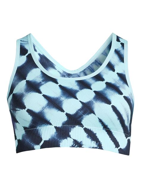 Avia Womens Seamless Racerback Sports Bra