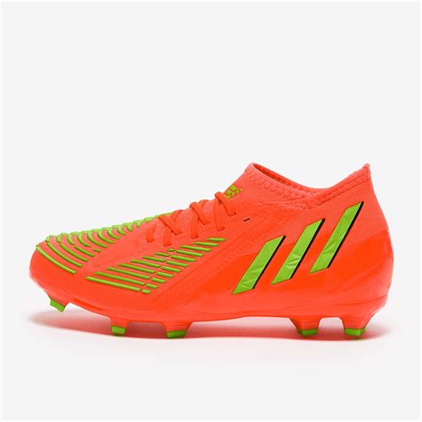 Adidas Predator Edge Fg Para Ni Os Rojo Solar Verde Negro Terreno