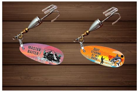 Fishing Lure Designs Sublimation Fishing Lures Fathers Day Etsy Canada