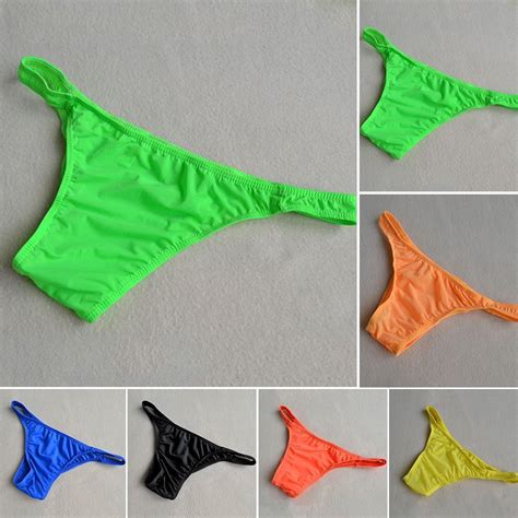 Männer Dessous Ausbuchtung Beutel Unterwäsche Kurze Tanga Bikini Shorts