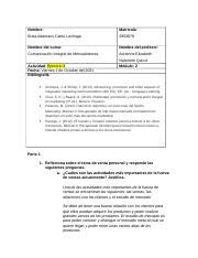 BACL Ejercicio 3 Comunicación Integral de Mercadotecnia docx