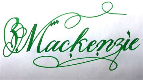 Mackenzie Name Signature Calligraphy Status Moderncalligraphy