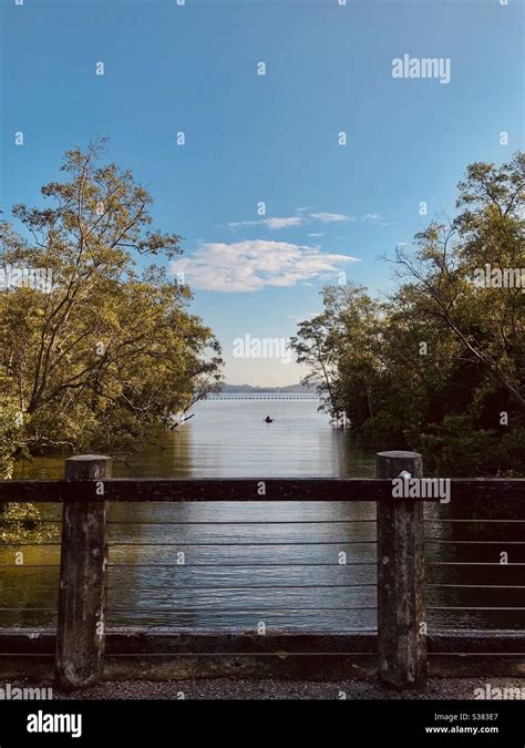 Moving Out To The Sea Looking Ahead Bridge Over Water Stock Photo Alamy