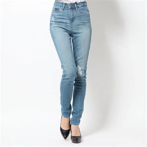 Guess High Rise Ankle Skinny Denim Pant Surfside Destroy