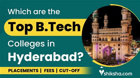 Top 5 BTech Colleges In Hyderabad Placements Fees Rankings YouTube