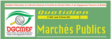 REVUE DES MARCHES PUBLICS N3555 Ministère des finances