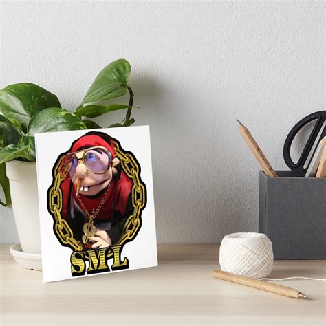 Rapper Jeffy Art Board Print By Thiscub Redbubble