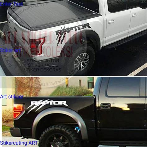 Jual Sticker Mobil Raptor Monster Untuk Bumper Mobil Keren Stiker Mobil