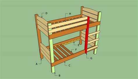 How To Build A Bunk Bed Howtospecialist How To Build Step By Step Diy Plans Diy Bunk Bed