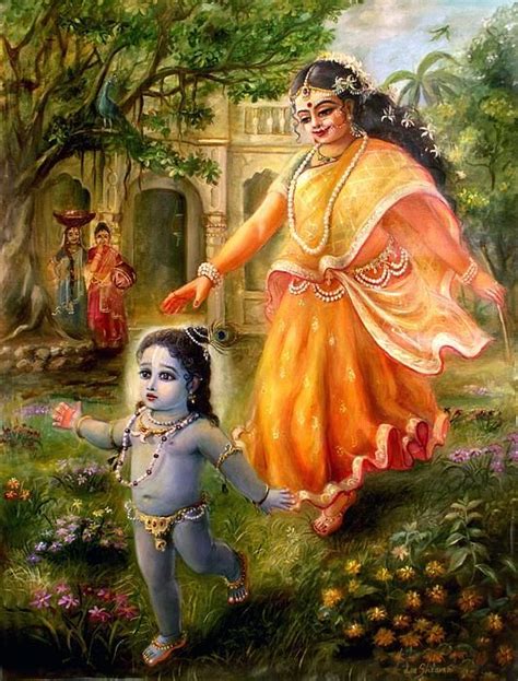 Krishna Damodara By Lila Shravani Krishna Lila Krishna Leela Krishna Radha Painting