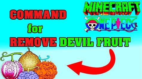 Command For Remove Devil Fruits In Minecraft Mine Mine No Mi 🙀 Youtube